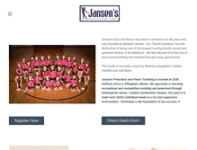 Tablet Screenshot of jansensgym.com